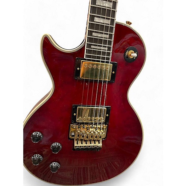 Used 2023 Epiphone Alex Lifeson Les Paul Custom Axcess Left-Handed  Ruby quilt maple veneer Electric Guitar
