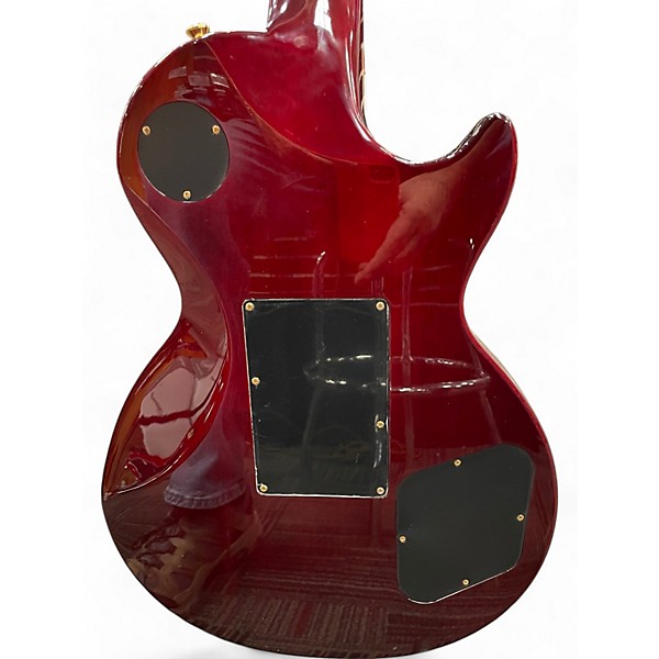 Used 2023 Epiphone Alex Lifeson Les Paul Custom Axcess Left-Handed  Ruby quilt maple veneer Electric Guitar