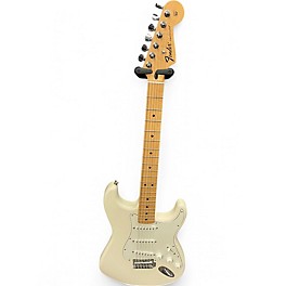 Used Fender Standard Stratocaster Olympic White Solid Body Electric Guitar