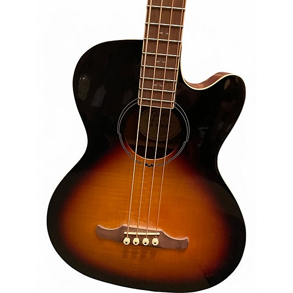 Used Fender FA450ce 3 Tone Sunburst Acoustic Bass Guitar