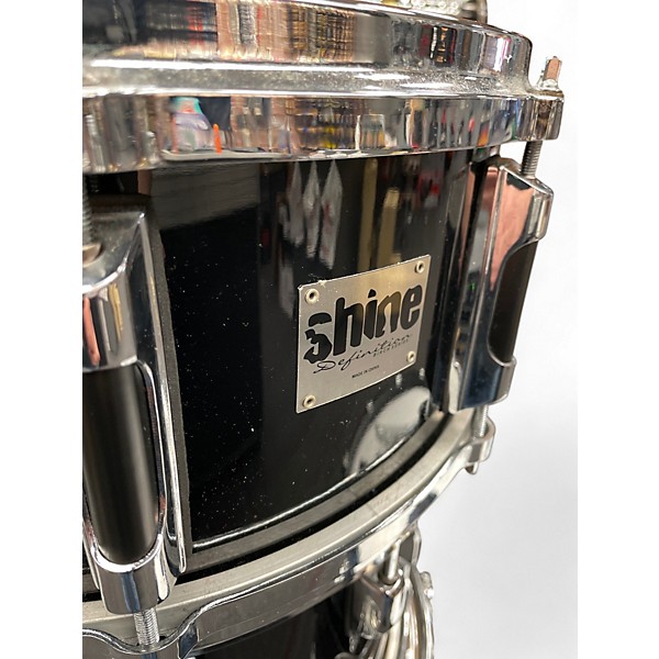 Used Shine Custom Drums & Percussion 5 Piece Definition Series Black Drum Kit