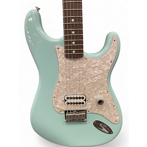 Used Fender tom delonge stratocaster Daphne Blue Solid Body Electric Guitar