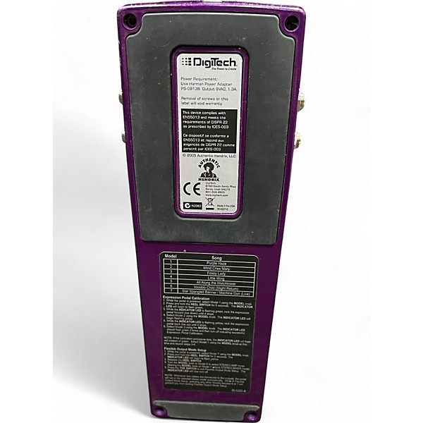 Used DigiTech JIMI HENDRIX WAH Effect Pedal