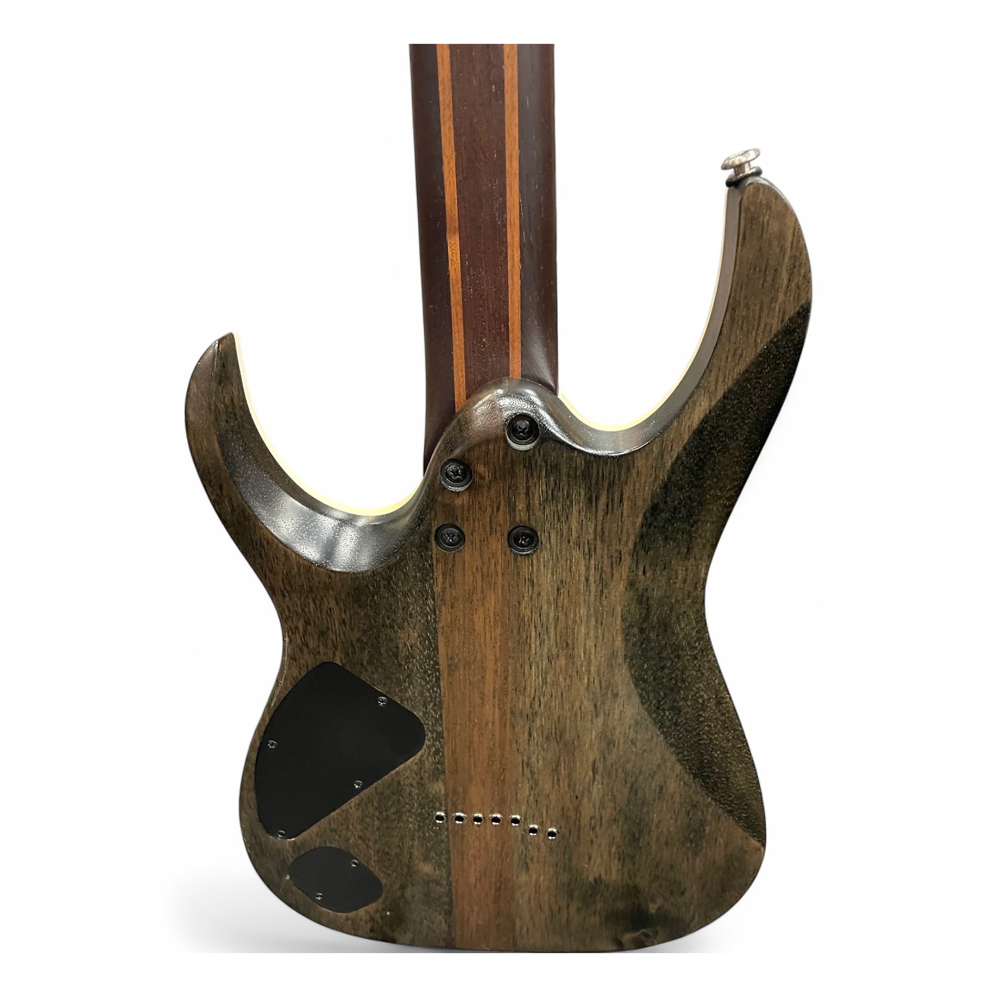 Used Ibanez RGA71AL Axion Label 7 String Purple Burst Solid Body