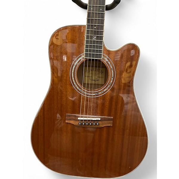 Used Zager ZAD-50CE Easy Play Natural Acoustic Electric Guitar