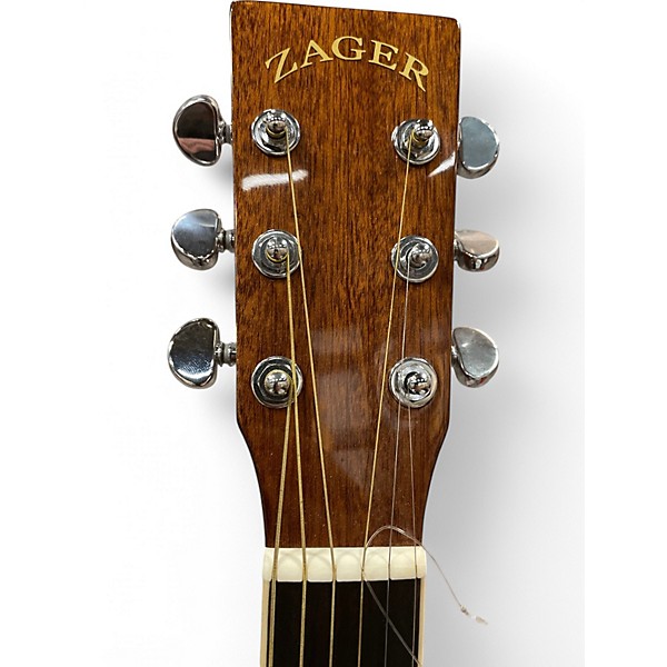 Used Zager ZAD-50CE Easy Play Natural Acoustic Electric Guitar