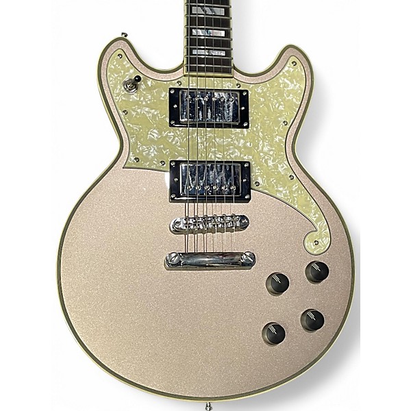 Used D'Angelico deluxe brighton desert gold Solid Body Electric Guitar