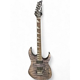Used 2008 Ibanez RG320DXQM silver quilt Solid Body Electric Guitar