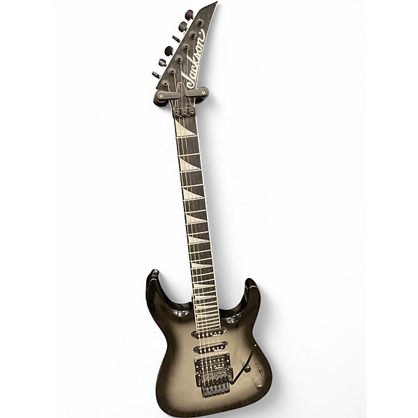 Used 2010s Jackson JS34Q Dinky Black and Silver Solid Body Electric Guitar,Specials : American Fashion Style Bags On Sale