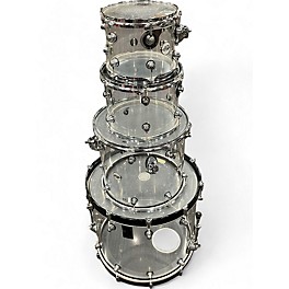 Used DW 4 Piece Design Series Acrylic Clear Drum Kit
