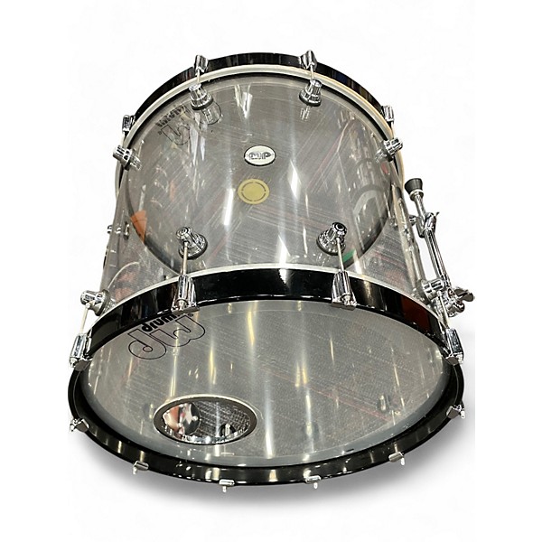 Used DW 4 Piece Design Series Acrylic Clear Drum Kit