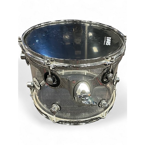 Used DW 4 Piece Design Series Acrylic Clear Drum Kit