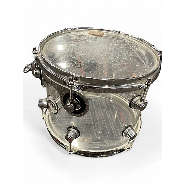 Used DW 4 Piece Design Series Acrylic Clear Drum Kit
