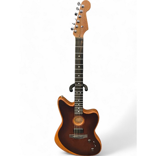 Used Fender ACOUSTASONIC JAZZMASTER BOURBON BURST Acoustic Electric Guitar