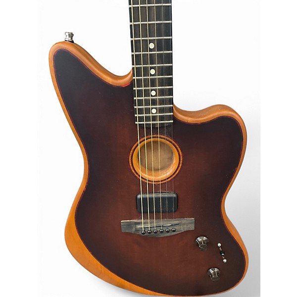 Used Fender ACOUSTASONIC JAZZMASTER BOURBON BURST Acoustic Electric Guitar
