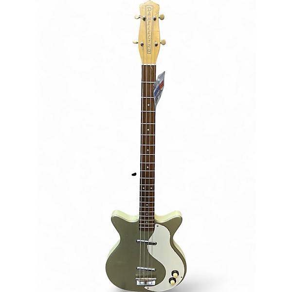 Used Danelectro 59 LONG SCALE GOLD SPARKLE Electric Bass Guitar
