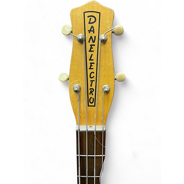 Used Danelectro 59 LONG SCALE GOLD SPARKLE Electric Bass Guitar