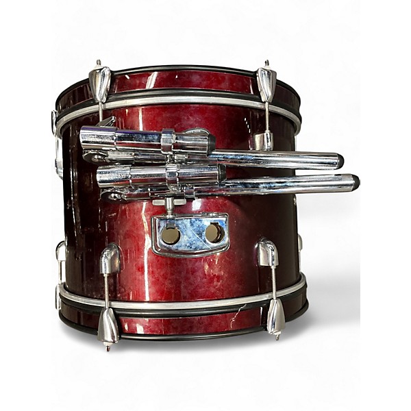 Used Ludwig 5 Piece Accent CS Combo Wine Red Drum Kit
