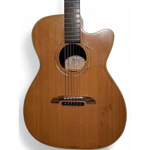 Vintage 1990 Alvarez WY1 Natural Acoustic Electric Guitar