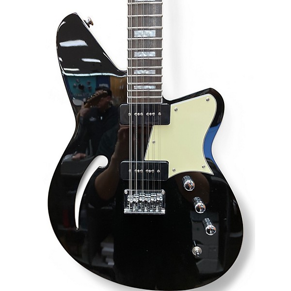 Used Reverend AIRWAVE BLACK Hollow Body Electric Guitar