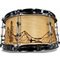 Used Treehouse Custom Drum 6.5X14 PLIED MAPLE SNARE W/ CUSTOM MOUNTAIN ART Natural Drum