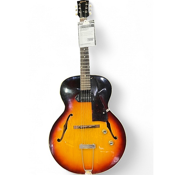 Vintage 1961 Gibson ES125T 2 Color Sunburst Hollow Body Electric Guitar