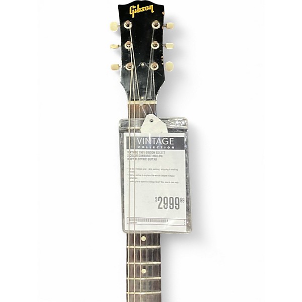 Vintage 1961 Gibson ES125T 2 Color Sunburst Hollow Body Electric Guitar