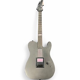 Used Schecter Guitar Research MACHINE GUN BLACK AND PINK Solid Body Electric Guitar