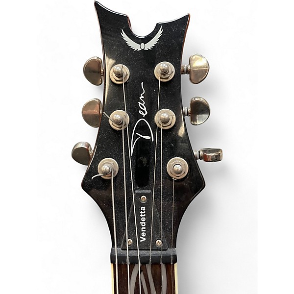 Used Dean Vendetta Orange Solid Body Electric Guitar