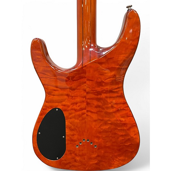 Used Dean Vendetta Orange Solid Body Electric Guitar