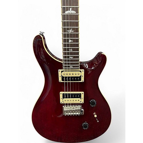 Used PRS SE Standard 24 Trans Red Solid Body Electric Guitar
