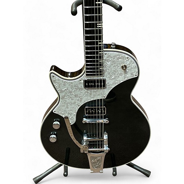 Used 2018 TV JONES SPECTRA SONIC SUPREME LH TRANS GRAY FLAME Hollow Body Electric Guitar