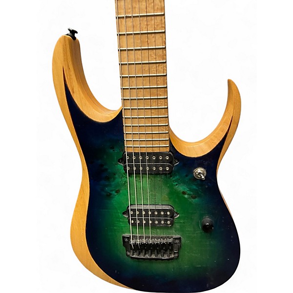 Used Ibanez RGDIX7MPB Sureal Blue Burst Solid Body Electric Guitar