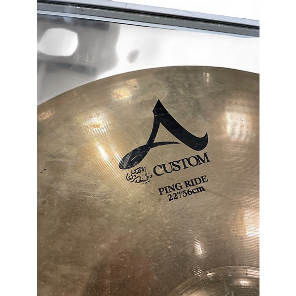 Used Zildjian 22in A Custom Ride Cymbal