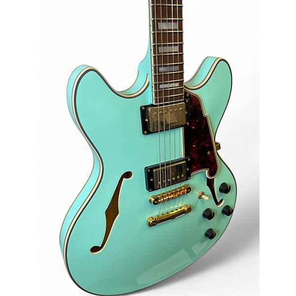 Used D'Angelico EX-DC/SP Surf Green Hollow Body Electric Guitar
