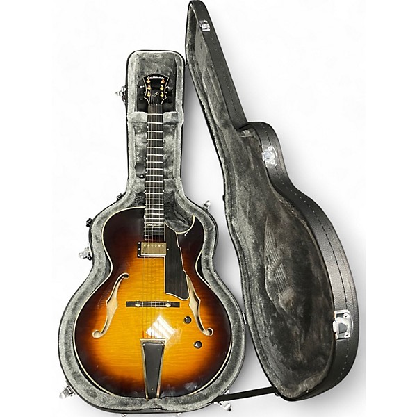 Used Eastman AR480CE Sunburst Hollow Body Electric Guitar