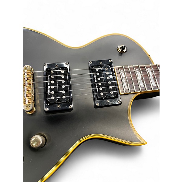 Used ESP EC1000 Deluxe Vintage Black Solid Body Electric Guitar