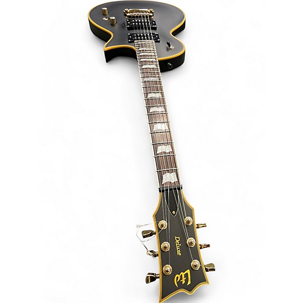 Used ESP EC1000 Deluxe Vintage Black Solid Body Electric Guitar