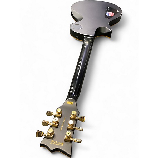 Used ESP EC1000 Deluxe Vintage Black Solid Body Electric Guitar