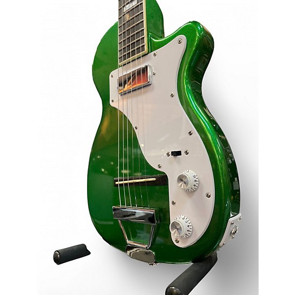 Used Airline H44 Metallic Green Solid Body Electric Guitar