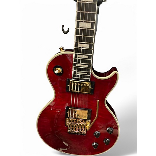 Used Epiphone Alex Lifeson Les Paul Custom Axcess Ruby Solid Body ...