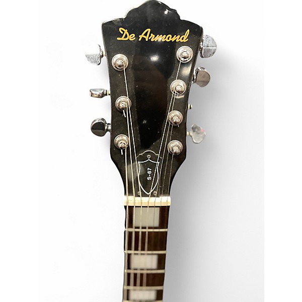Used DeArmond S67 Black Onyx Solid Body Electric Guitar
