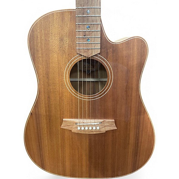 Used Cole Clark FL2ECBLBL Natural Acoustic Guitar