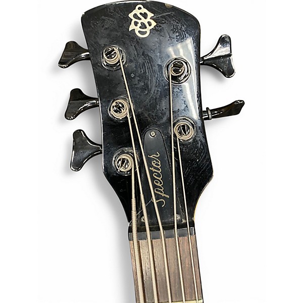 Used Spector 5 string Black Electric Bass Guitar