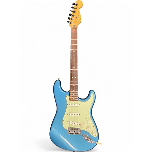 Used Fender Used Fender MIM STRAT BLUE Solid Body Electric Guitar BLUE Guitar Center