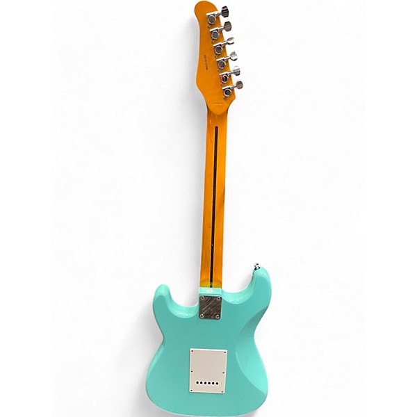 Used Oscar Schmidt OS Turquoise Solid Body Electric Guitar