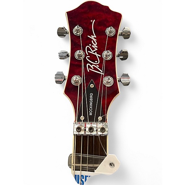 Used B.C. Rich Pro X Mockingbird Red Solid Body Electric Guitar