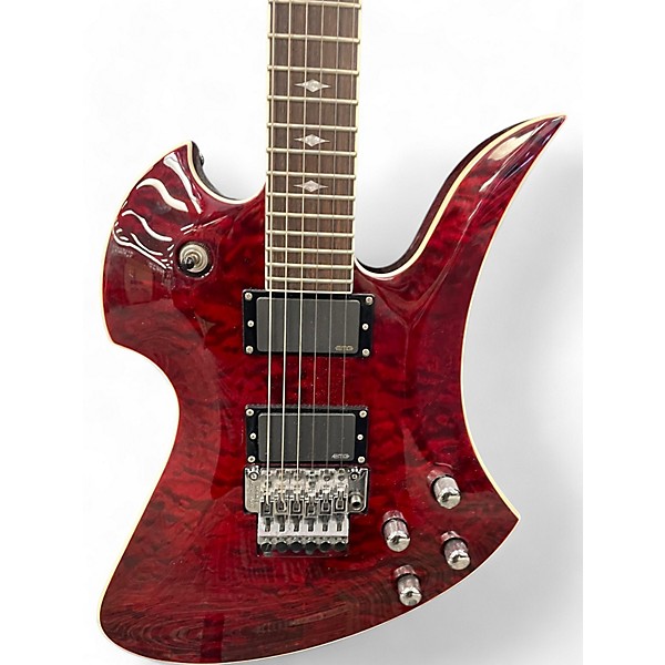 Used B.C. Rich Pro X Mockingbird Red Solid Body Electric Guitar