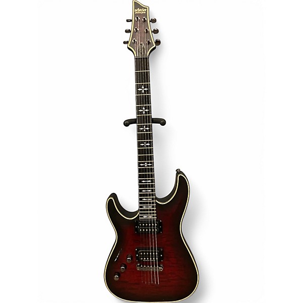 Used Schecter Guitar Research Hellraiser C1 Extreme Crimson Red Burst Solid Body Electric Guitar,New Products : American Fashion Style Bags On Sale