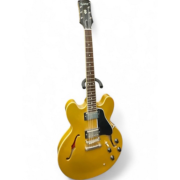 Used Epiphone ES355 Antique Gold Hollow Body Electric Guitar